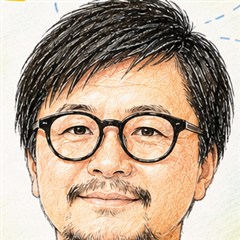 代表 大音のイラスト